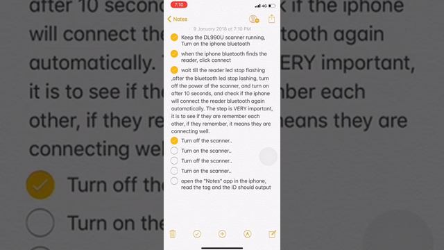 The UHF RFID reader connect to iPhone X via Bluetooth смотреть онлайн