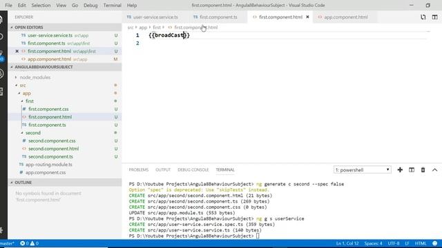 Observable and Behavior Subject in Angular 8 смотреть онлайн