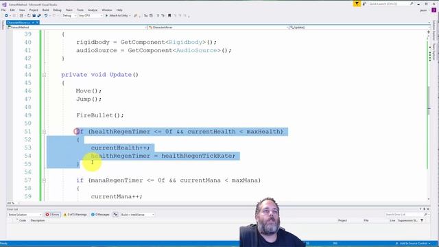 Clean / refactor your Unity3D code with this simple shortcut - ExtractMethod смотреть онлайн