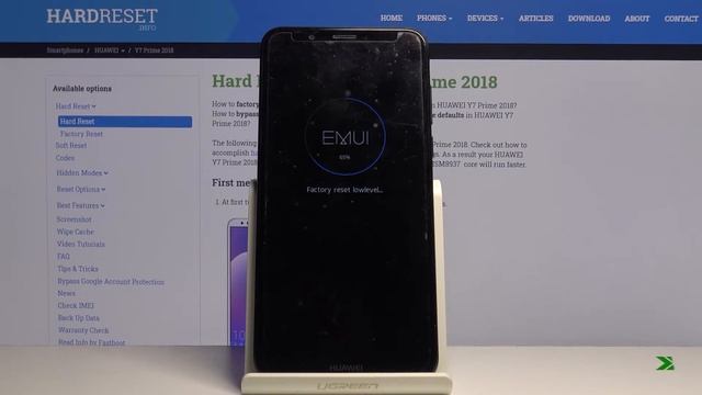 HARD RESET HUAWEI Y7 Prime (2018) - Restore Factory Defaults смотреть онлайн