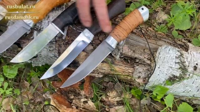 Обзор охотничьих ножей из наличия: 95Х18, дамаск, D2 смотреть онлайн