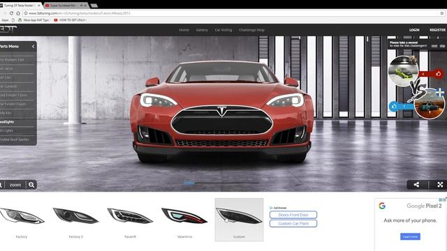 3D Tuning Tesla Drift Car смотреть онлайн