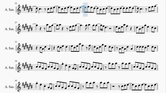 Alto Sax Sheet Music: How to play Barbie Girl by Aqua смотреть онлайн