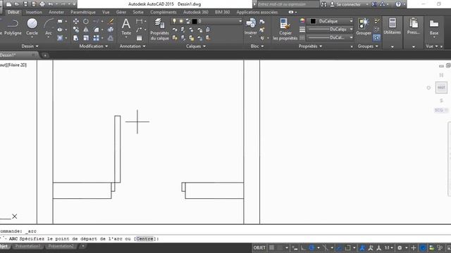 autocad 2D leçon6 plan de maison les portes смотреть онлайн