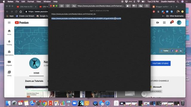 How to Embed YT Videos & Find Your YouTube RSS Feed to Automate Posting Your Videos to Your Blog смотреть онлайн