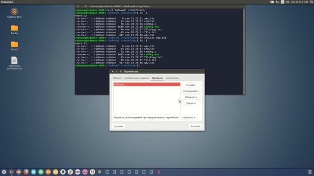 Видео приложение к 2 уроку Терминал Linux команды: mv, настройка Терминала смотреть онлайн