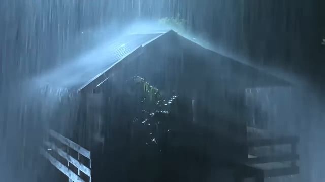 Шум Дождя по Крыше старой | Звуки дождя и грома для сна,без рекламы смотреть онлайн