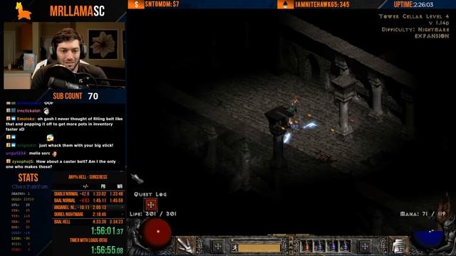 DIABLO 2 - HELL SORCERESS SPEEDRUN - MY MOST INSANE END смотреть онлайн