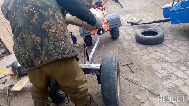 2-я часть самодельного адаптера для мотоблока. смотреть онлайн