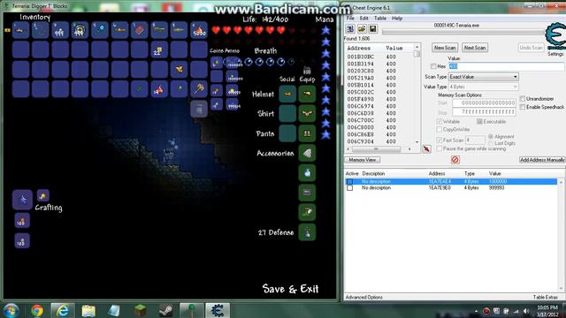 How to use cheat engine v6.1 for Terraria v1.1.2.avi смотреть онлайн