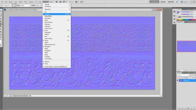 Dragon Age Normal Map from Tangent NM Photoshop Action смотреть онлайн