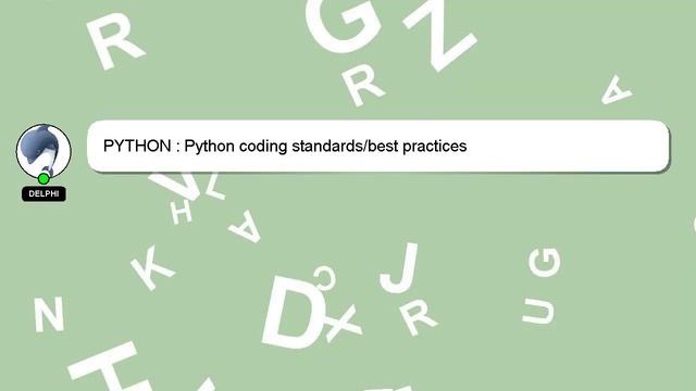 PYTHON : Python coding standards/best practices смотреть онлайн