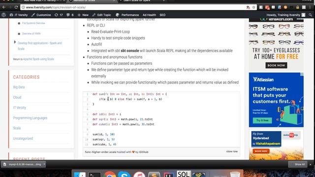 Revision of Scala - REPL and Functions смотреть онлайн