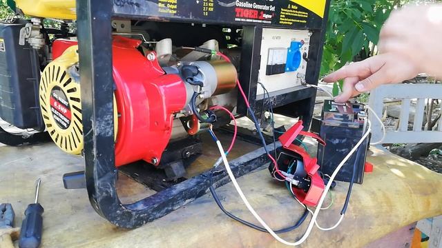 Стартер на генератор, подключение проводов. Часть 2. смотреть онлайн