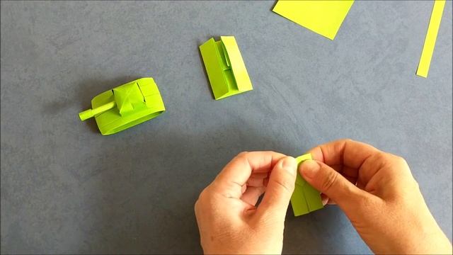 Танк из бумаги оригами. Поделка на 23 февраля или 9 мая. How to make a tank out of paper смотреть онлайн