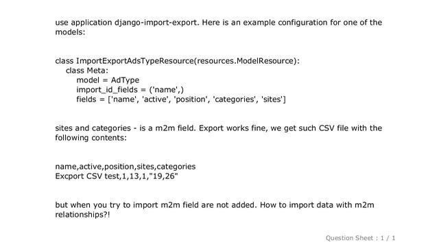 Django : import m2m relation in django-import-export смотреть онлайн