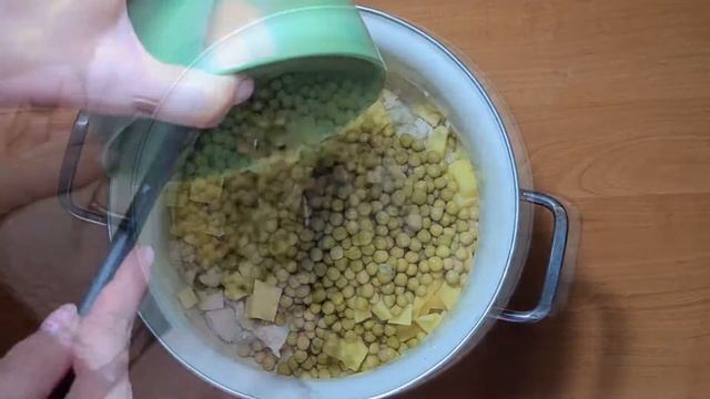 Суп - пюре из консервированного горошка смотреть онлайн