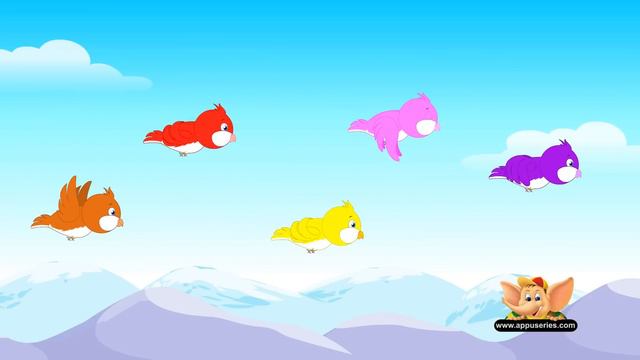 Five Little Birds - Nursery Rhyme Karaoke смотреть онлайн