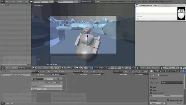Blender Game Engine: Logic Bricks / Bloques Lógicos смотреть онлайн