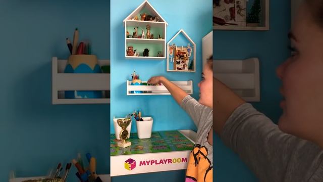 ПОЛОЧКА НА СТЕНУ В ДЕТСКУЮ ДЛЯ КАНЦЕЛЯРИИ. ОБЗОР смотреть онлайн