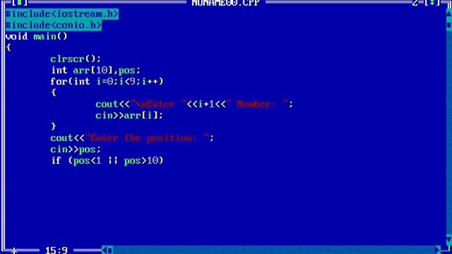 C++ Program Performing Insertion on Array (www.codealias.blogspot.com) смотреть онлайн