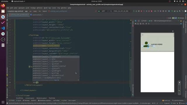 Profile UI Design in Android Studio | Material Design смотреть онлайн