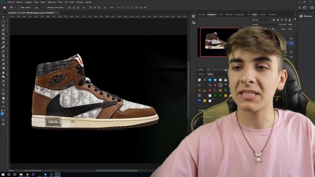 FUSIONANDO ZAPATILLAS EN PHOTOSHOP #4 [Jordan Travis Scott & Dior B23] - Aleo.