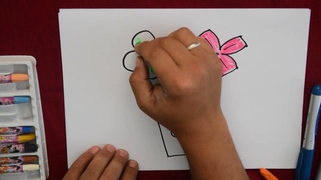 КАК рисовать вазу с ромашками и тюлпанами урок для детей смотреть онлайн