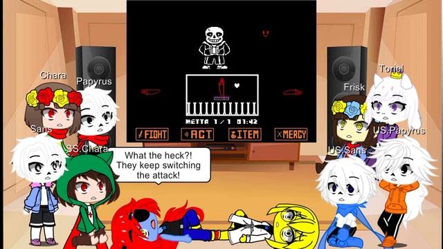 UNDERTALE & UNDERSWAP (and SS.Chara) react to "Bad Time Trio NO HIT (EXTREME MODE)" | Gacha Reactio смотреть онлайн