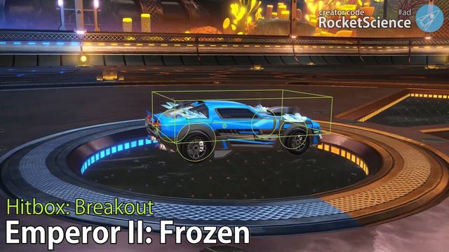 Emperor And Bugatti Centodieci Hitbox Visualization | Rocket League [2.23]