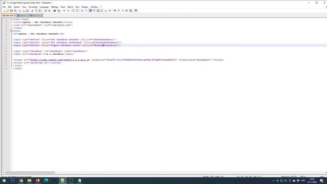 jQuery - Set Checkbox Checked, Unchecked Or Toogle Checkbox State смотреть онлайн