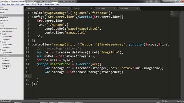 Photo Upload and Management App - Part [ 4/4 ] : Using AngularJS and Firebase смотреть онлайн
