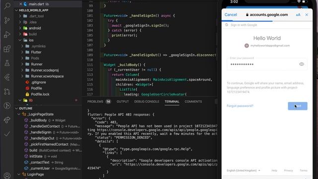 Flutter with google sign in смотреть онлайн