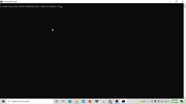 How we create a virtual environment in python? смотреть онлайн