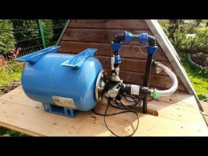 Подготовка дачного водопровода к зиме. Продувка компрессором HYUNDAI HYC 1824S.