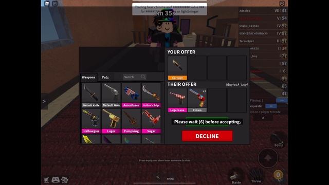 What Do People Trade For Corrupt? (Murder Mystery 2 Roblox) #MM2 #MurderMystery2 #Corrupt