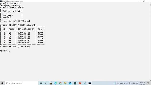 Retrieving Data Using the MySQL SELECT Statement | MySQL Tutorials | KK JavaTutorials смотреть онлайн