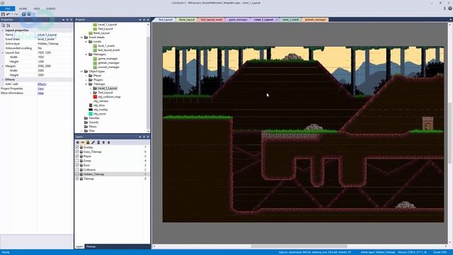 Construct 2: Programming a Puzzle Platformer #8 | Adding in a Hidden Area смотреть онлайн