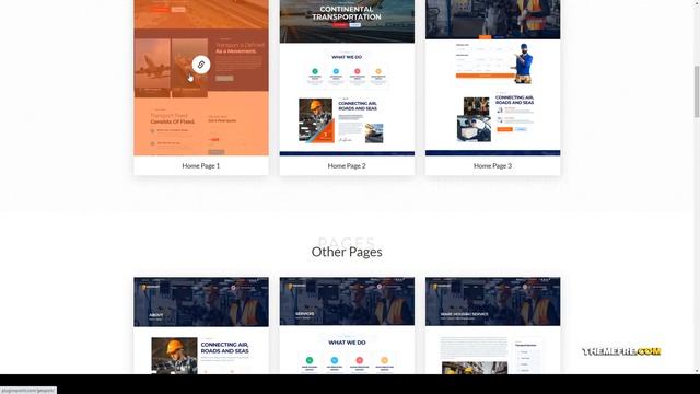 Geoport - Transport and Logistics WordPress Theme shipping transport Easy Create Website смотреть онлайн