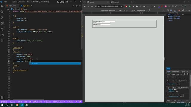 Искусство адаптивной формы регистрации (html / css / flex) смотреть онлайн