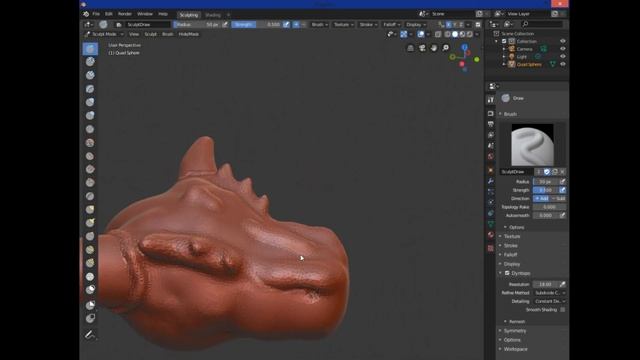 How to sculpt for 3d printing in blender 2.8! смотреть онлайн