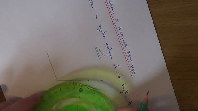How To Draw a Regular Pentagon – Using A Protractor And Ruler. смотреть онлайн
