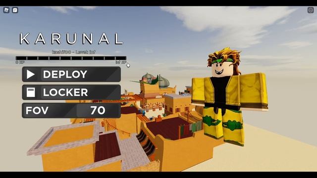 DIO Skin Now In roblox Karunal смотреть онлайн