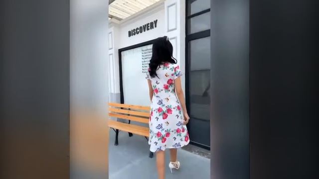 Платье в стиле ретро с короткими рукавами и цветочным принтом женское купить с Aliexpress смотреть онлайн