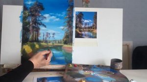 Мастер класс по живописи. Пишем "Сосны"