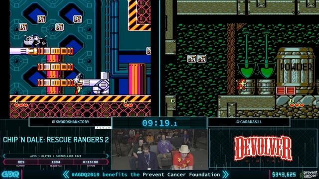 Chip N Dale: Rescue Rangers 2 1p2c race of swordsmankirby v garadas21 in 13:39 - AGDQ2019 смотреть онлайн