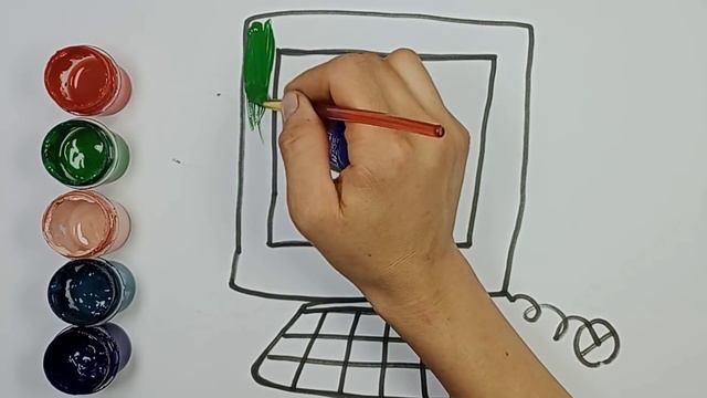 Bolalar Uchun Kompyuter rasm chizish / Drawing Computer for children/Рисование Компьютер для детей смотреть онлайн