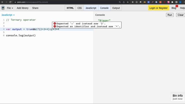 Ternary Operators In Java Script | Complete Java Script Tutorial | #10 смотреть онлайн