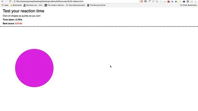 Reaction timer game - First JS project смотреть онлайн