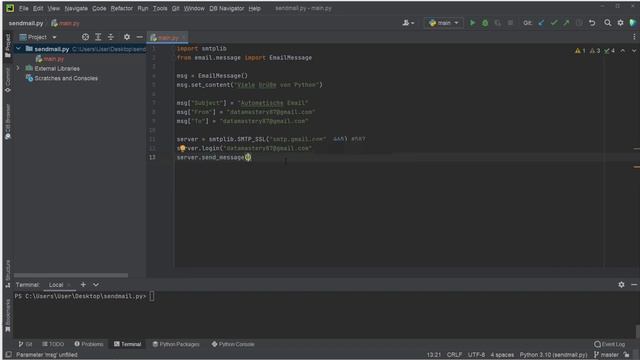 Emails mit Python versenden - via smtplib & Gmail смотреть онлайн